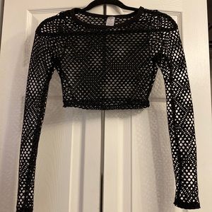 Fishnet Crop Top